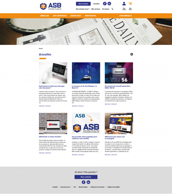 Page d'actualités Page d'actualités