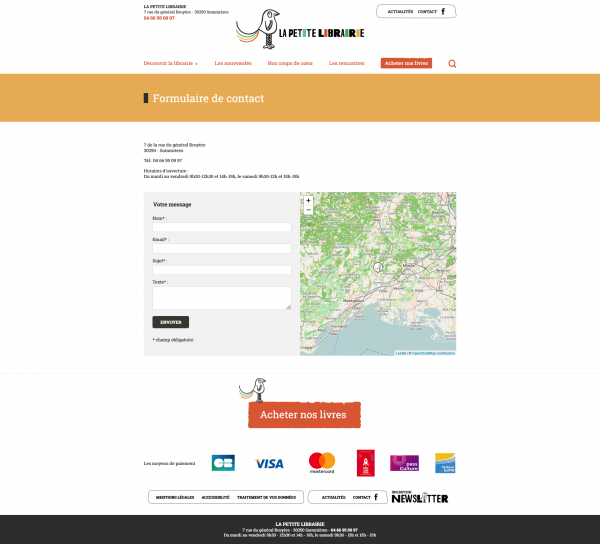 Page de contact Page de contact