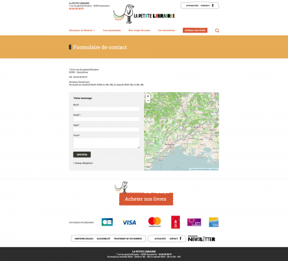 Page de contact Page de contact