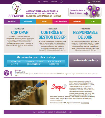 Une page d'accueil optimisée pour guider les visiteurs vers les actions principales Une page d'accueil optimisée pour guider les visiteurs vers les actions principales